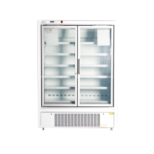 Congelador de la pantalla de la puerta de cristal vertical para el supermercado